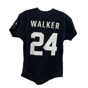 Personalized Name Number Childs Black Mesh Button Up Baseball Jersey Shirt